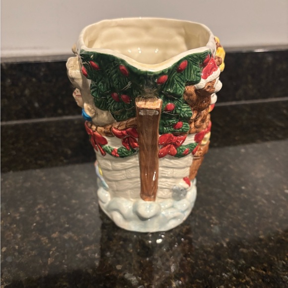 1995 Vintage Omnibus by Fitz and Floyd Santa’s Ark Christmas Pitcher - Picture 2 of 7